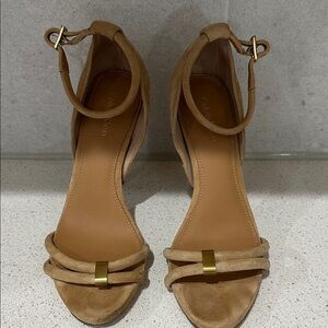 Calvin Klein Brown Suede Heels